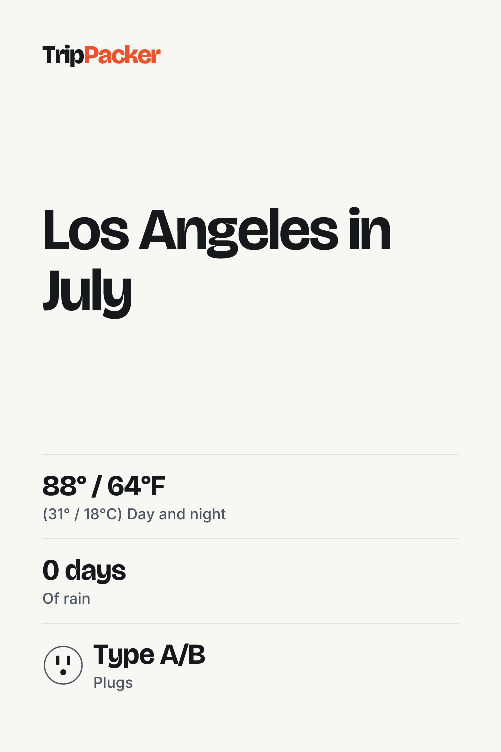 Los Angeles in July: what to pack