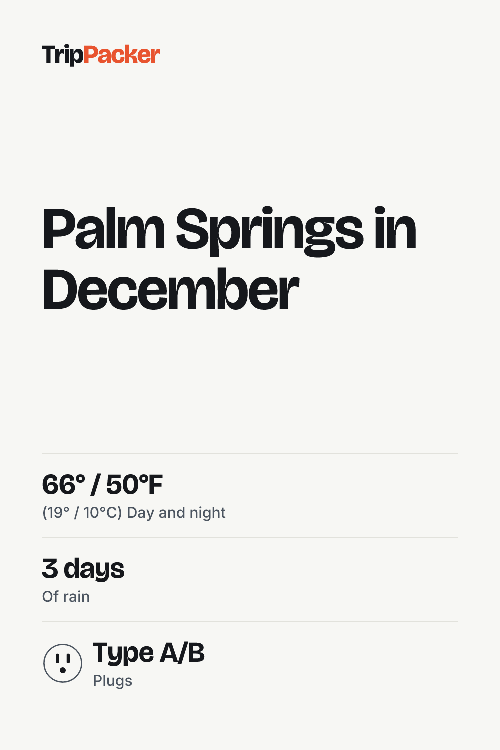 Palm Springs in December: what to pack