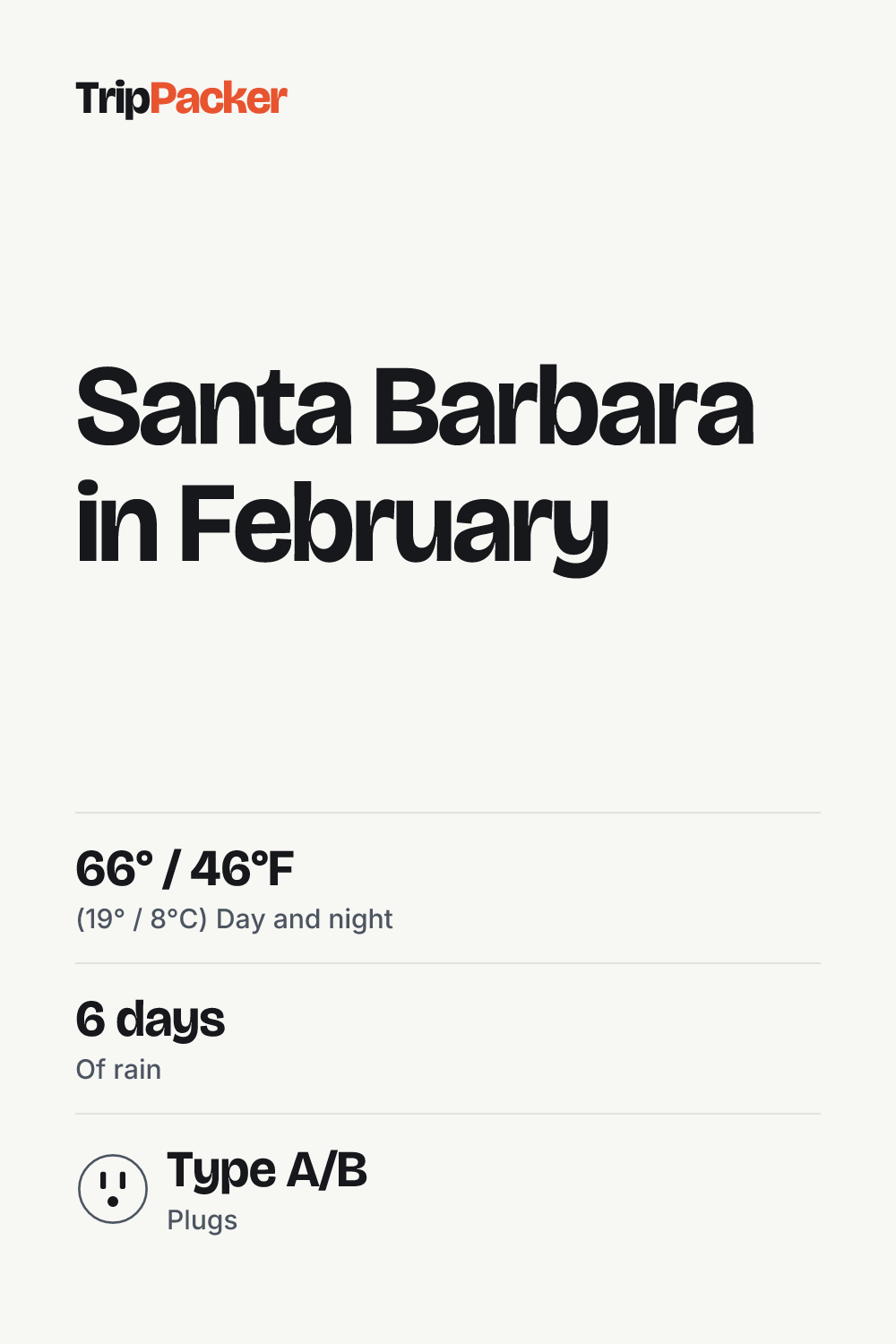 Santa Barbara in February: what to pack